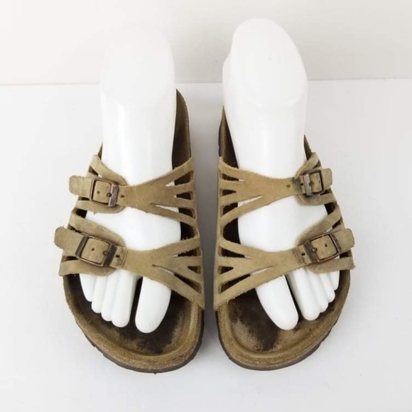 BIRKENSTOCK Women's Granada Tan Leather Sandals - Picture 3 of 10